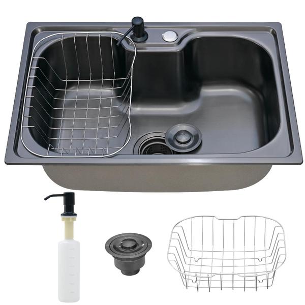 Cuba Cozinha Gourmet Pia Aço Inox Preta Acessórios Embutir - Holtter Home Design Imagem de Cuba Cozinha Gourmet Pia Aço Inox Preta Acessórios Embutir