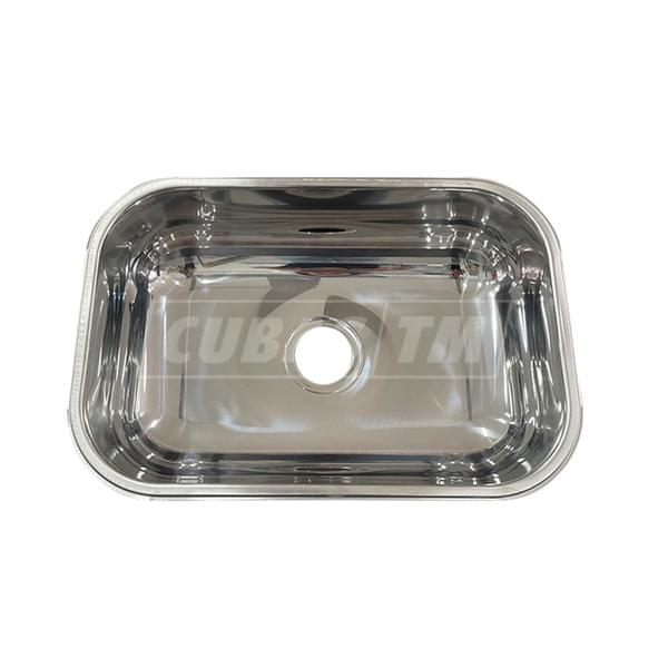 Imagem de Cuba Cozinha Inox Tecnocuba Alto Brilho 46x30x17cm com Válvula Gratuita