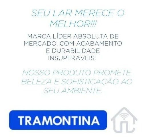 Imagem de Cuba Cozinha Tramontina Inox 40x34x14 Fosca + Torneira De Parede Cromada 1/4 De Volta