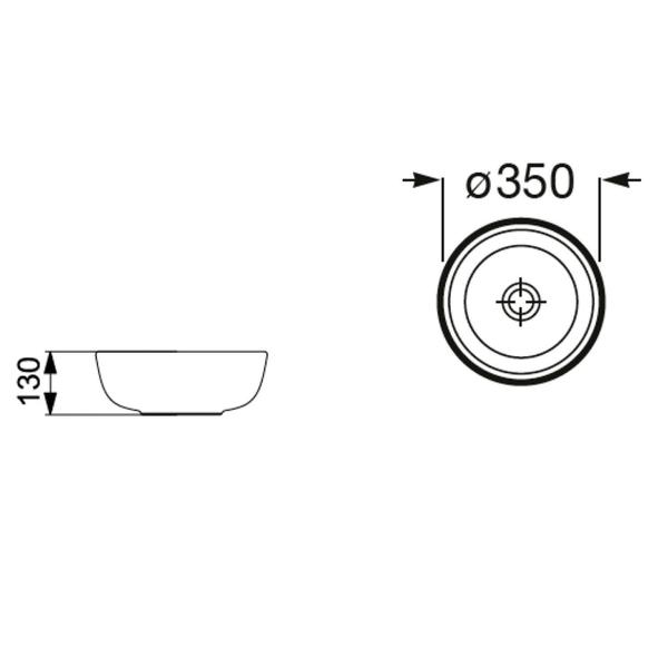 Cuba de Apoio 350 Optica Cr35 Roca Imagem de Cuba de Apoio 350 Optica Cr35 Roca