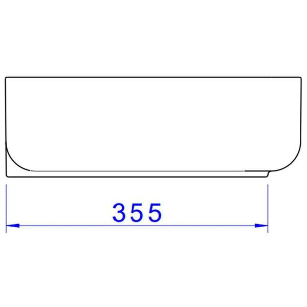 Imagem de Cuba de Apoio Deca Quadrada com Mesa Marrom Fosco 40cm