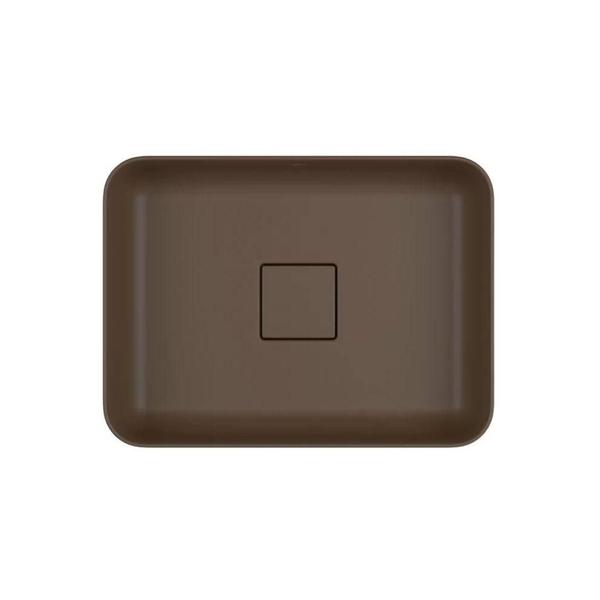 Cuba De Apoio Deca Slim 40X30 L.13040.22 Retangular Marrom Imagem de Cuba De Apoio Deca Slim 40X30 L.13040.22 Retangular Marrom