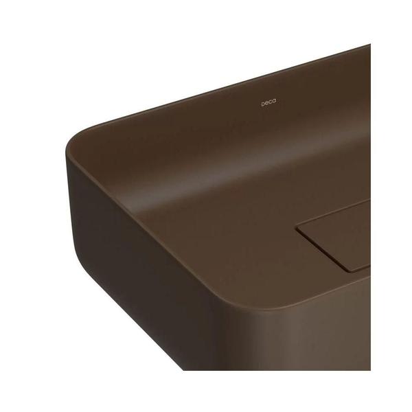 Cuba De Apoio Deca Slim 40X30 L.13040.22 Retangular Marrom Imagem de Cuba De Apoio Deca Slim 40X30 L.13040.22 Retangular Marrom