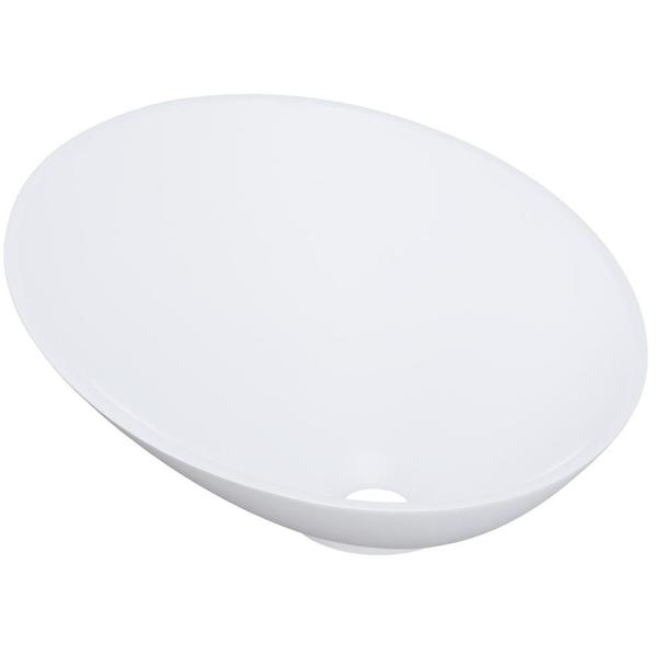 Imagem de Cuba de Apoio Meia Lua Para Banheiro Lavabo C01 BM38W Branco Matte Fosca - Lyam