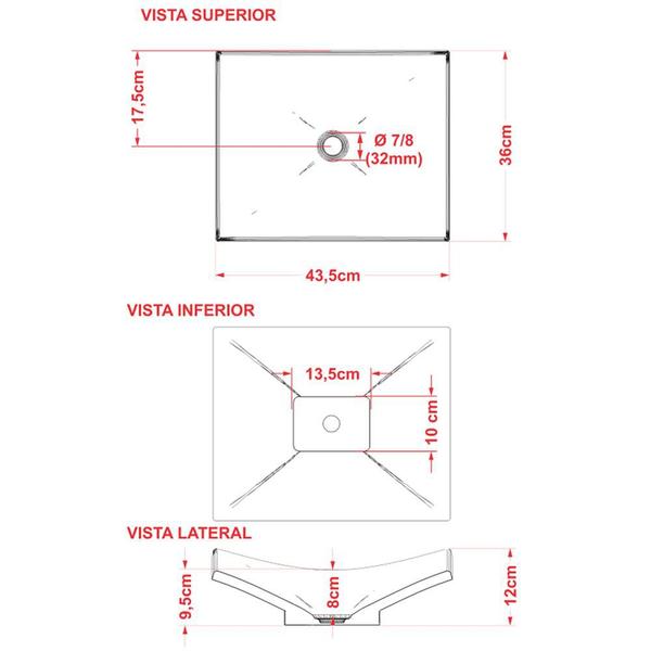 Imagem de Cuba de Apoio Para Banheiro Lavabo C01 Folha F44 Bege - Lyam Decor