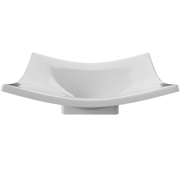 Imagem de Cuba de Apoio Para Banheiro Lavabo C01 Folha F44 Branco - Lyam Decor