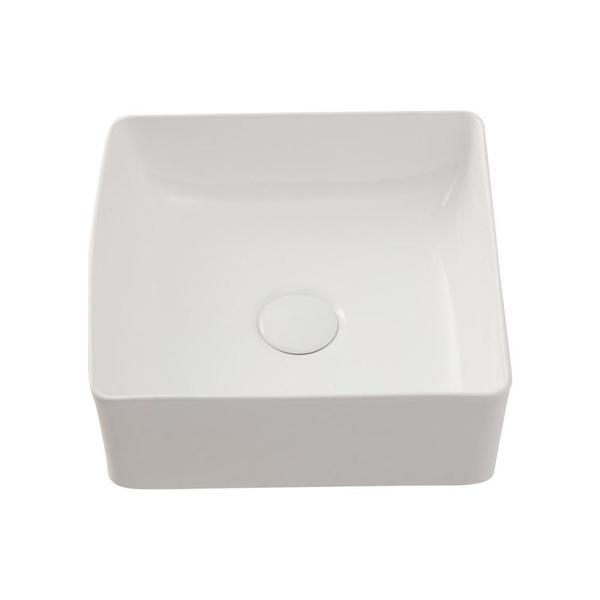 Cuba De Apoio Para Banheiro Quadrada Slim Louça Cerâmica 31 cm Crisoprásio Pingoo.casa - Branco Imagem de Cuba De Apoio Para Banheiro Quadrada Slim Louça Cerâmica 31 cm Crisoprásio Pingoo.casa - Branco