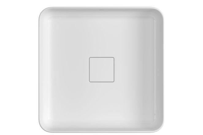 Cuba de Apoio Quadrada 40 cm Branco - Deca Imagem de Cuba de Apoio Quadrada 40 cm Branco - Deca