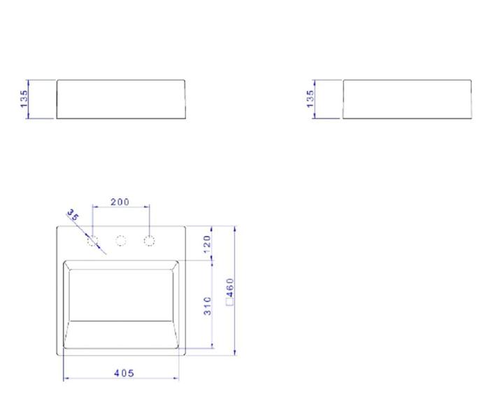 Imagem de Cuba de apoio quadrada com mesa e válvula oculta deca branco l.86.17