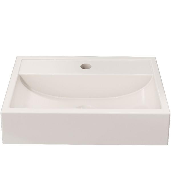 Imagem de Cuba de Apoio Retangular Para Banheiro Lavabo C01 Q450 Bege - Lyam Decor