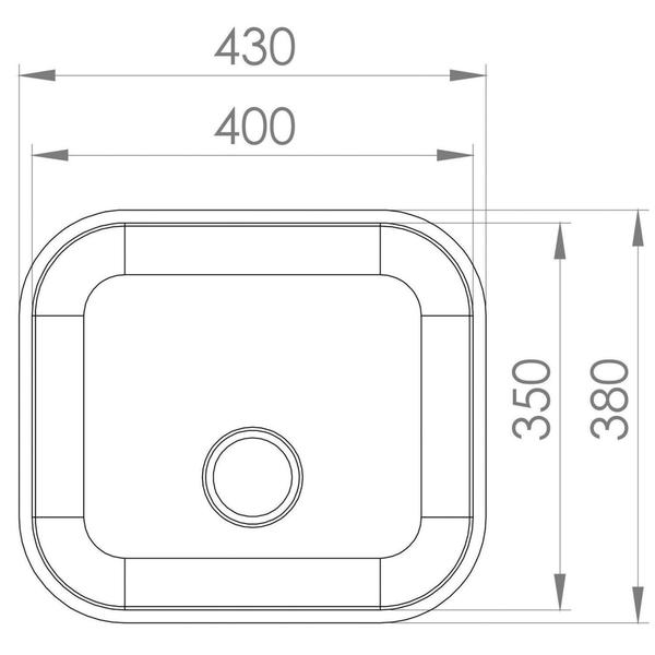 Imagem de Cuba de Embutir para Cozinha N3 1C GhelPlus Cromado - De bacco