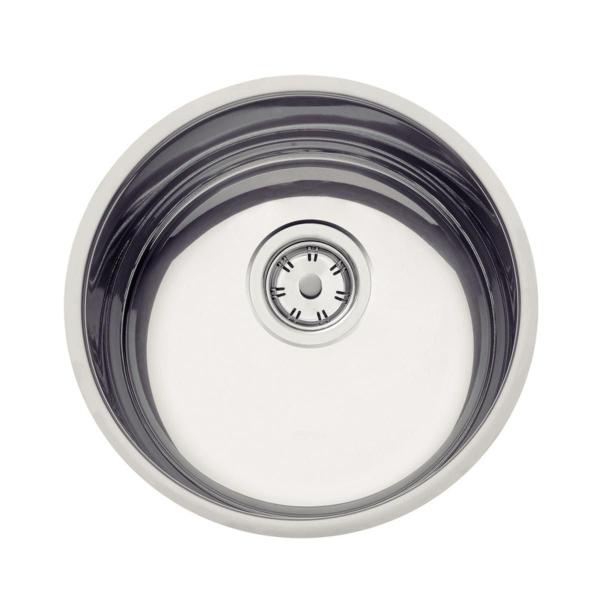 Cuba de embutir Tramontina Luna 30 BL em Aço Inox Pré-polido Imagem de Cuba de embutir Tramontina Luna 30 BL em Aço Inox Pré-polido