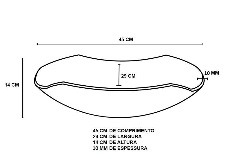 Imagem de Cuba de vidro abaulada 45cm marrom + valvula click