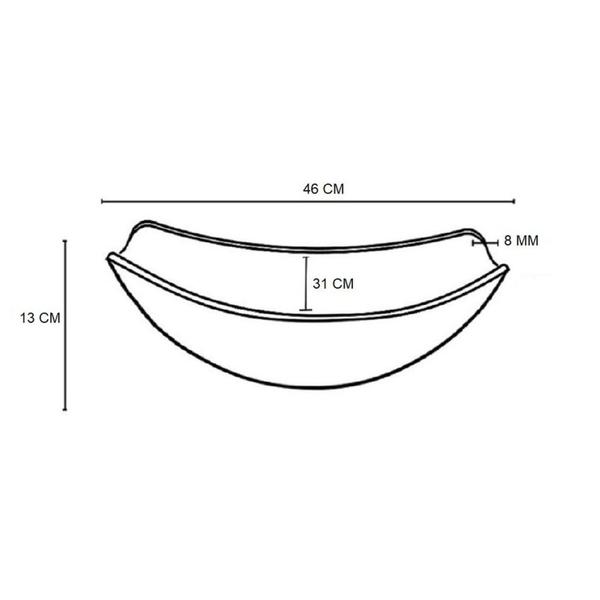 Cuba de Vidro para Lavatório Oval Chanfrada 46cm - Cubas e Gabinetes Imagem de Cuba de Vidro para Lavatório Oval Chanfrada 46cm