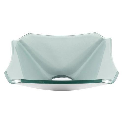 Cuba De Vidro Quadrada Chanfrada 30Cm Prata - Cubas E Gabinetes Imagem de Cuba De Vidro Quadrada Chanfrada 30Cm Prata