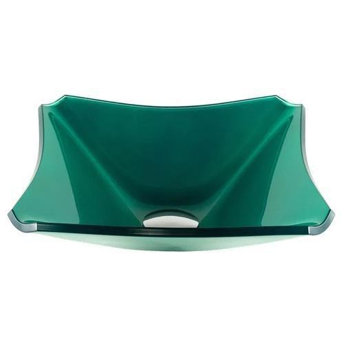 Cuba De Vidro Quadrada Chanfrada 30Cm Verde - Cubas E Gabinetes Imagem de Cuba De Vidro Quadrada Chanfrada 30Cm Verde