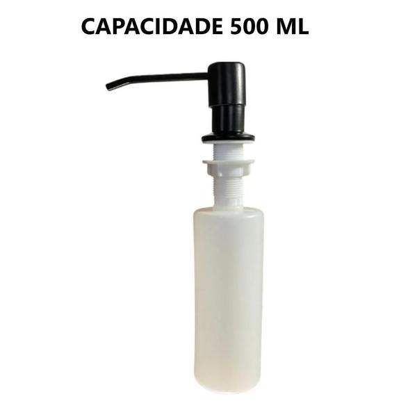 Imagem de Cuba Dupla Gourmet Cozinha Aço Inox 78X43 Preta E Torneira