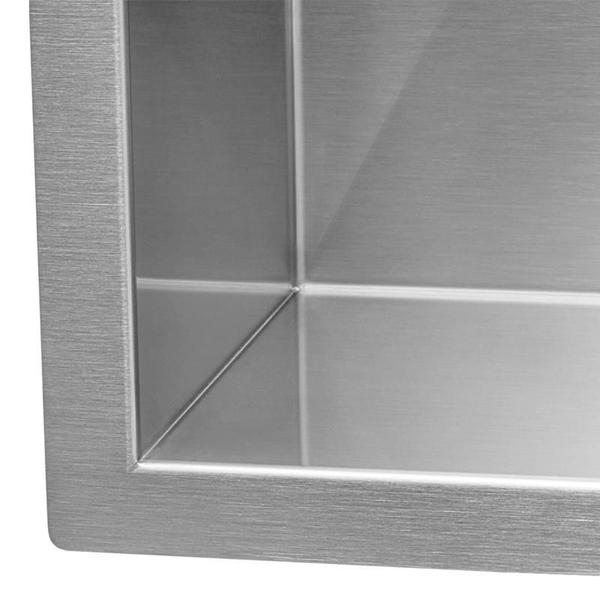 Imagem de Cuba Dupla Quadrada Inox 304 Gourmet 8040 Com Acessórios