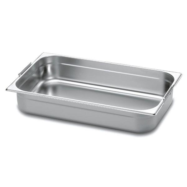 Imagem de Cuba Gastronômica 1/1 Profundidade 100 mm 14 Litros em Aço Inox com Alça Gourmet Mix