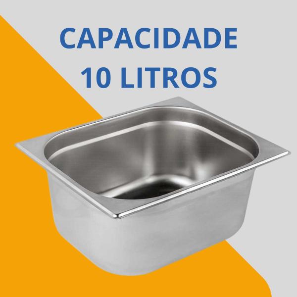 Imagem de Cuba Gastronomica Gn 1/2x150mm Self Service Aço Inox Buffet