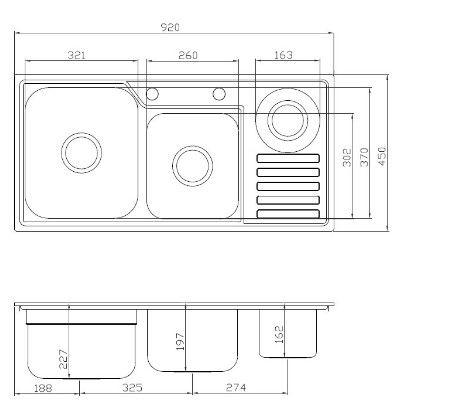 Imagem de Cuba Inox C/lixeira Debacco  20229 E Triturador 56