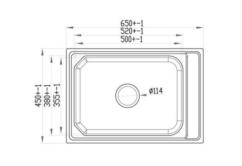 Imagem de Cuba Inox com cesto e escorredor  65x45x19 Ghelplus  30507