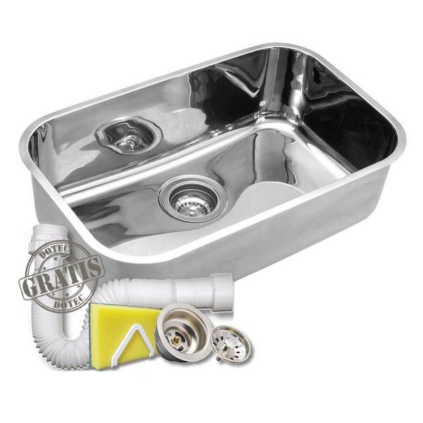 Imagem de Cuba inox docol n1 47x32x18cm para cozinha extra funda