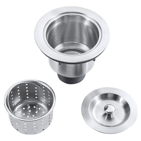 Imagem de Cuba inox dupla escovada arell 760x450/380x230/200mm - s204