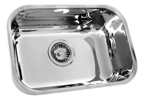 Imagem de Cuba inox N2 56x34x17 Aço 304 Acabamento Polido 