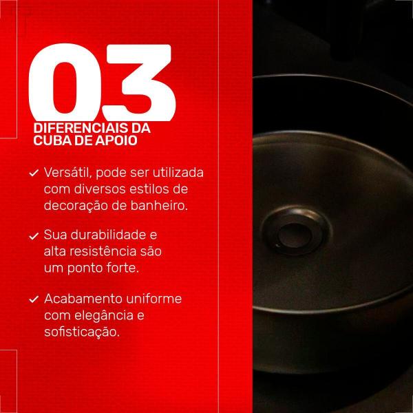 Cuba japi de apoio sottile redonda pedra preto fosco Imagem de Cuba japi de apoio sottile redonda pedra preto fosco