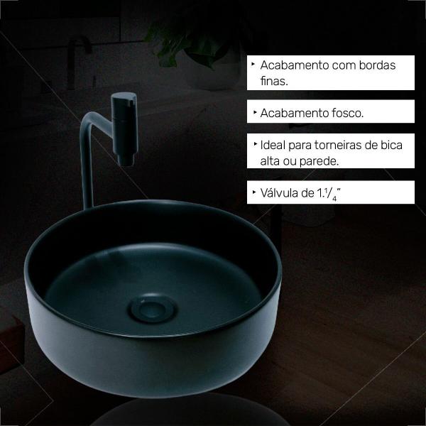 Cuba japi de apoio sottile redonda pedra preto fosco Imagem de Cuba japi de apoio sottile redonda pedra preto fosco