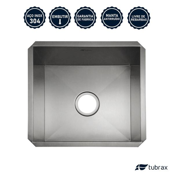 Cuba Luxo P/ Embutir Cozinha Gourmet Em Aço Inox Tubrax Imagem de Cuba Luxo P/ Embutir Cozinha Gourmet Em Aço Inox Tubrax