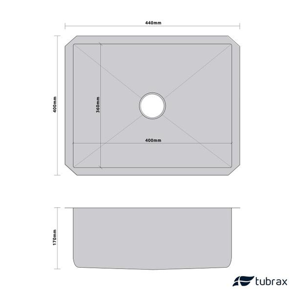 Cuba Luxo P/ Embutir Cozinha Gourmet Em Aço Inox Tubrax Imagem de Cuba Luxo P/ Embutir Cozinha Gourmet Em Aço Inox Tubrax