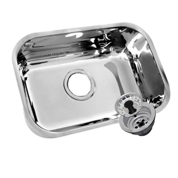 Cuba Número 1 Tecnocuba - 46 x 30 Aço Inox 430 Imagem de Cuba Número 1 Tecnocuba - 46 x 30 Aço Inox 430