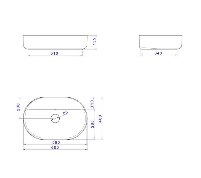 Imagem de Cuba oval de apoio com mesa 60cm  deca slim branco l.14060.m.17