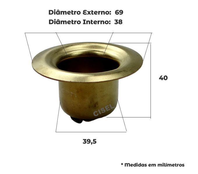 Imagem de Cuba para Cadinho de Solda Hikari C-38 - Diâm. 38 x 37mm