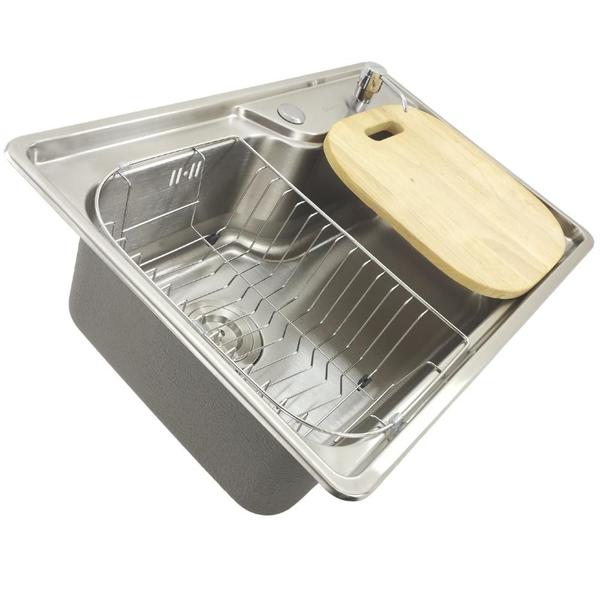 Imagem de Cuba Para Cozinha Gourmet Bela Aço Inox escovado 66x45CM