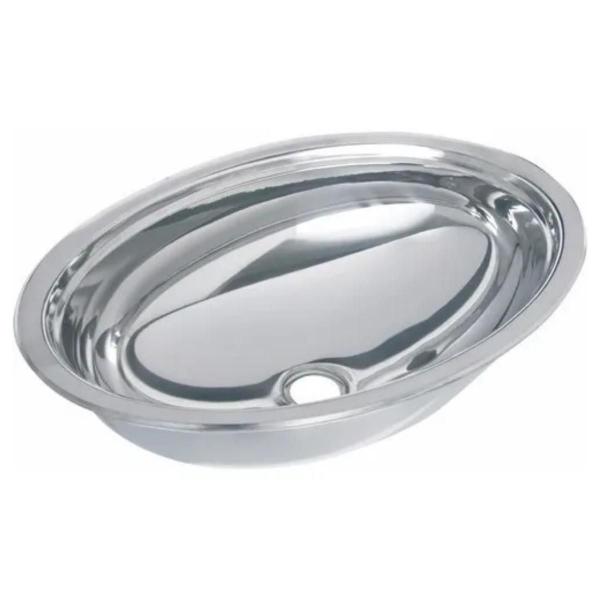 Imagem de Cuba Para Lavabo Oval Inox 39X27 Cm Aço 304