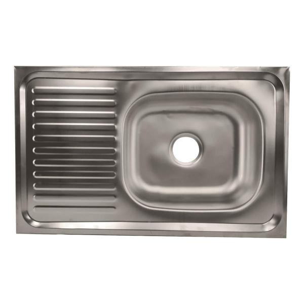 Imagem de Cuba Pia Cozinha Gourmet Aço Inox 80X50Cm Aço Inox