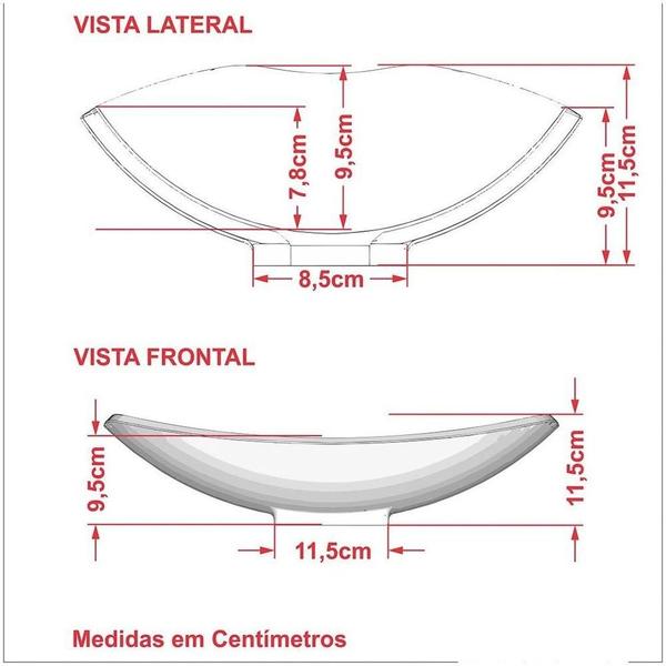 Imagem de Cuba Pia De Apoio Para Banheiro Canoa Luxo 45 C08 Preto