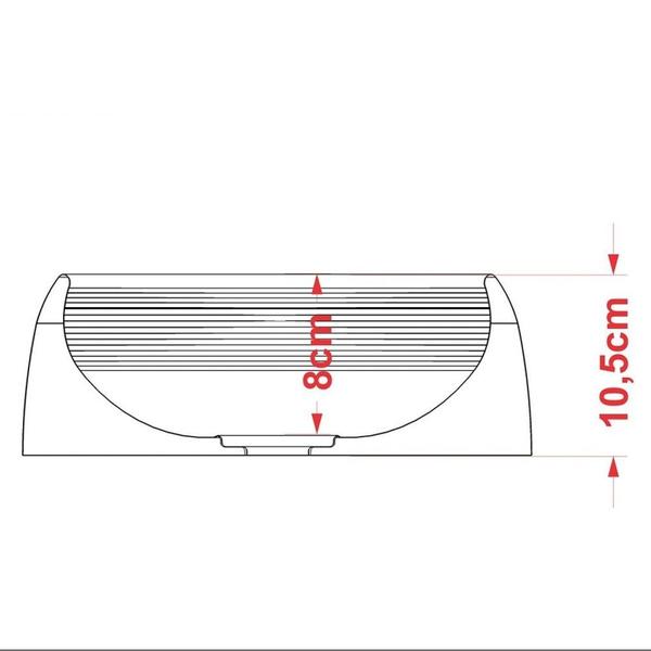 Imagem de Cuba Pia de Apoio para Banheiro Oval Capri OV39W C08 Preto - Mpozenato