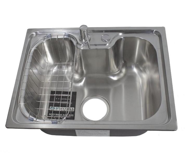 Imagem de Cuba Pia Gourmet Cozinha em Aço Inox Com Acessórios 50x40 - BR CUBAS