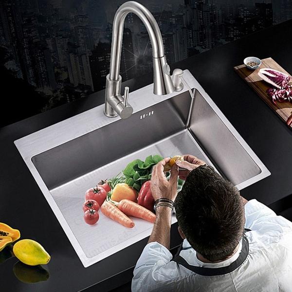 Imagem de Cuba Pia Gourmet Inox 304 Nano Silver 60x45cm Guimmis.casa