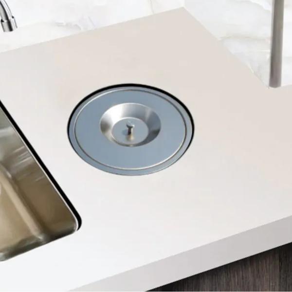 Cuba Quadrada Inox 304 Gourmet 75X45 Lixeira 5L E Acessórios - E-Cubas Imagem de Cuba Quadrada Inox 304 Gourmet 75X45 Lixeira 5L E Acessórios