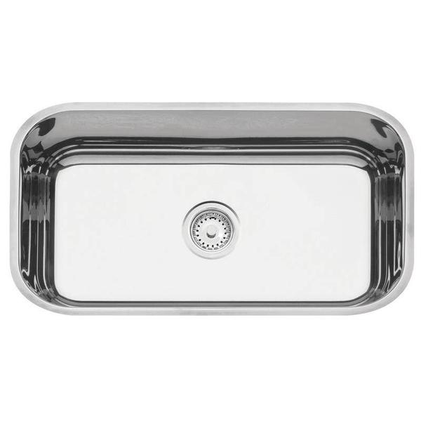 Imagem de Cuba retangular em aco inox polido 56x34cm com valvula 56 bl