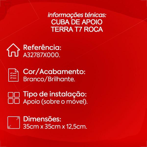 Cuba roca apoio terra quadrada 30x30 com mesa t7 branco Imagem de Cuba roca apoio terra quadrada 30x30 com mesa t7 branco