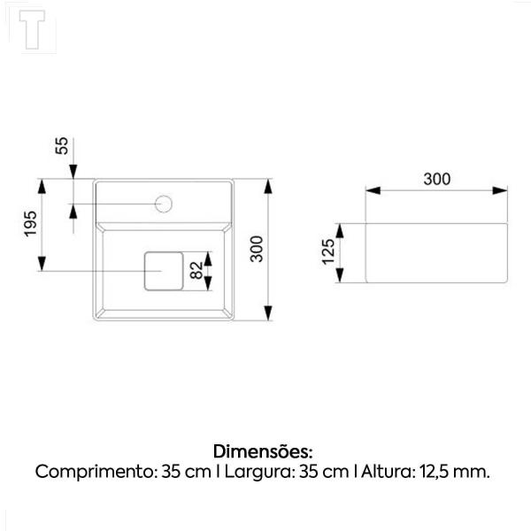 Cuba roca apoio terra quadrada 30x30 com mesa t7 branco Imagem de Cuba roca apoio terra quadrada 30x30 com mesa t7 branco