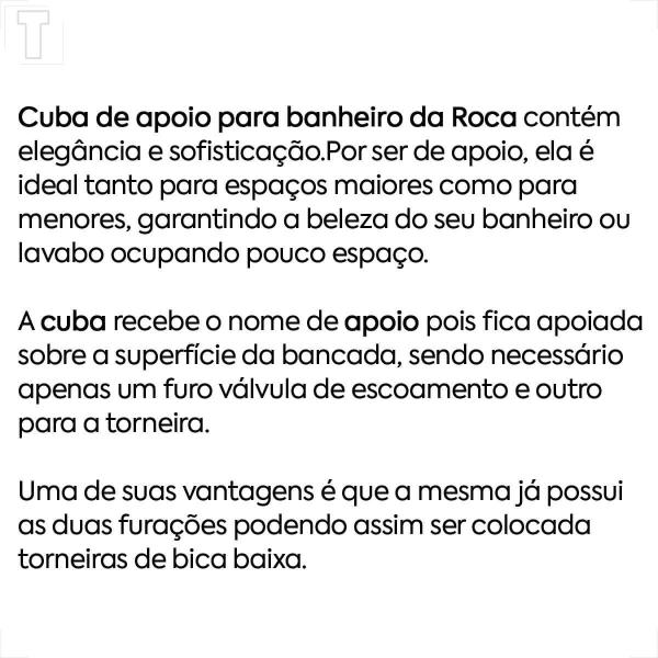 Imagem de Cuba roca de apoio quadrada optica 35x35 cq35 com mesa branca