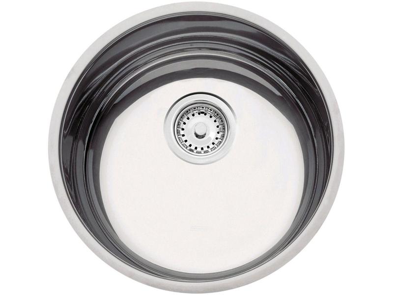Cuba Simples de Embutir para Cozinha Tramontina - Inox Redonda 38x12cm Standard Luna Imagem de Cuba Simples de Embutir para Cozinha Tramontina - Inox Redonda 38x12cm Standard Luna
