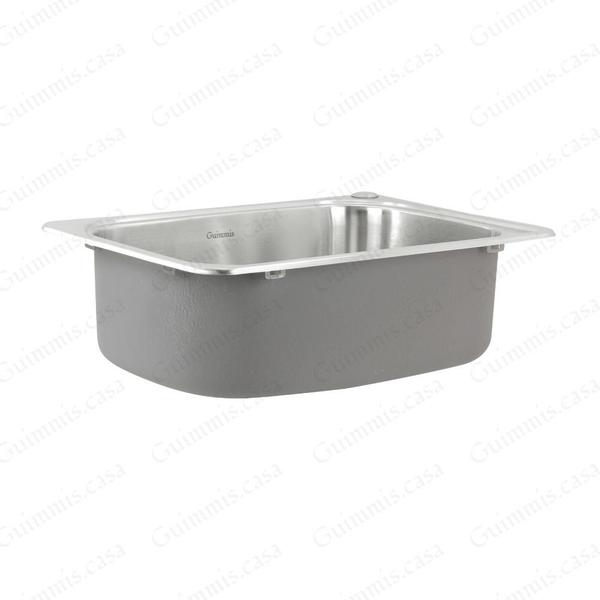 Imagem de Cuba Simples Inox Pia Cozinha Gourmet 54x38 cm Guimmis.casa